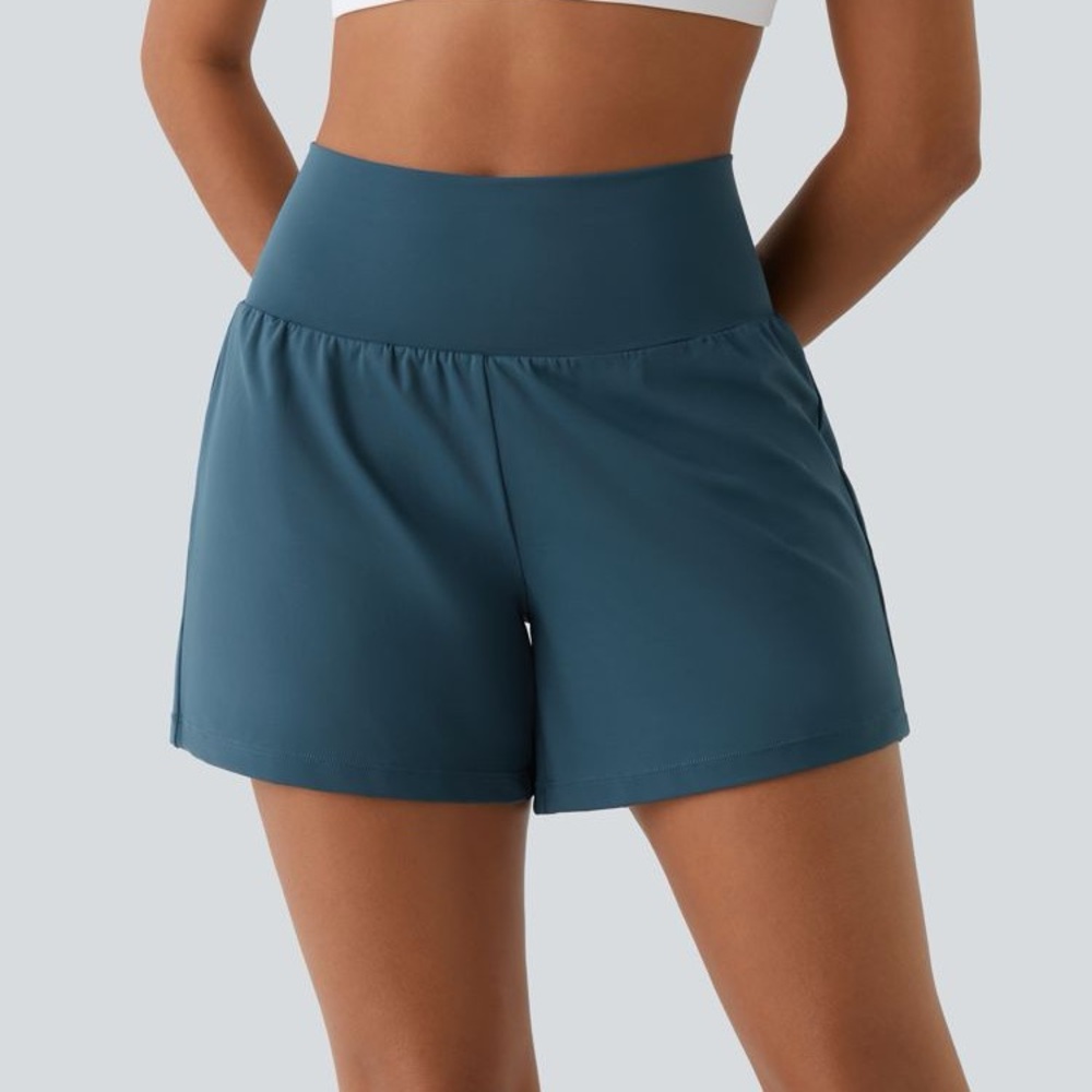 NWT Halara Softlyzero™ Airy Super High Waisted  Yoga Shorts 7" Long